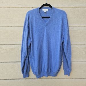 Turnbury light blue cashmere sweater large